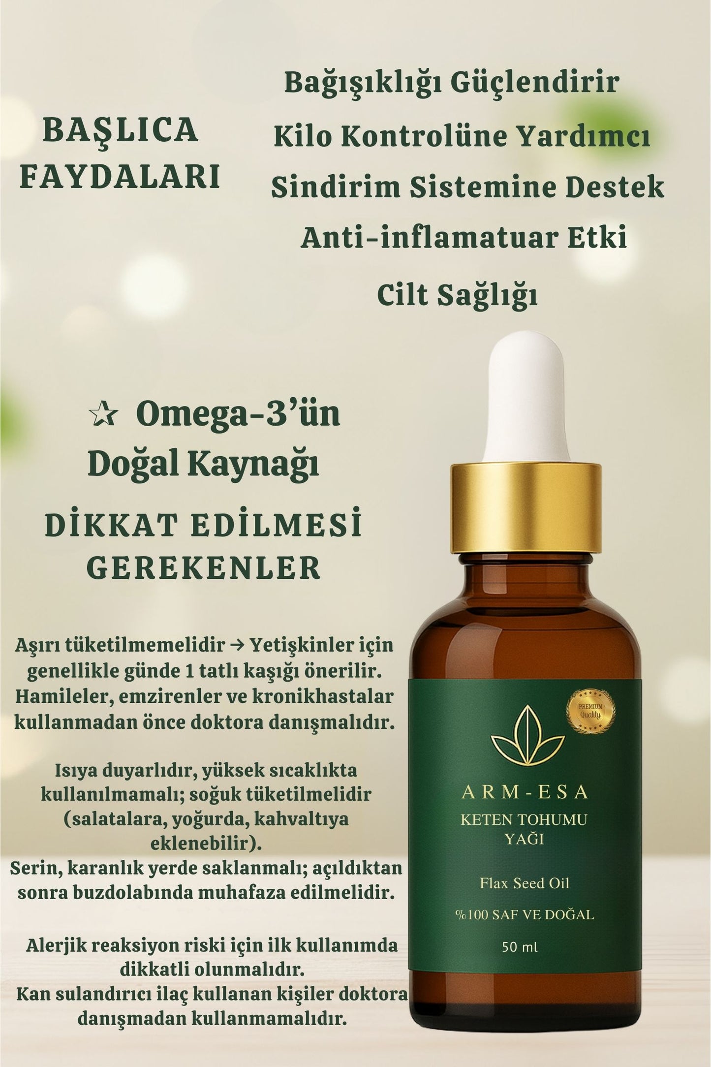 KETEN TOHUMU YAĞI